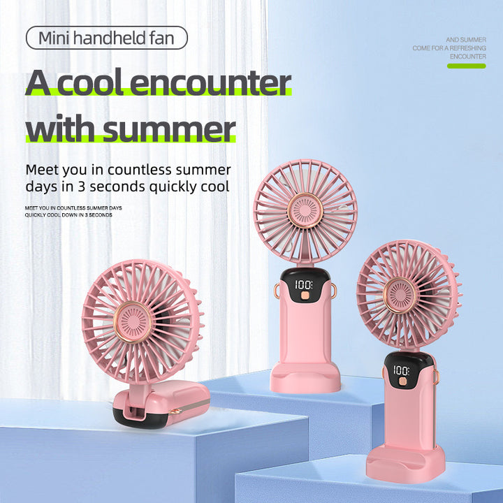 Women's portable table fan with LED display Bowlift