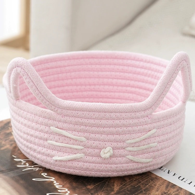Women Playful Storage Basket in Cat Design Bowlift