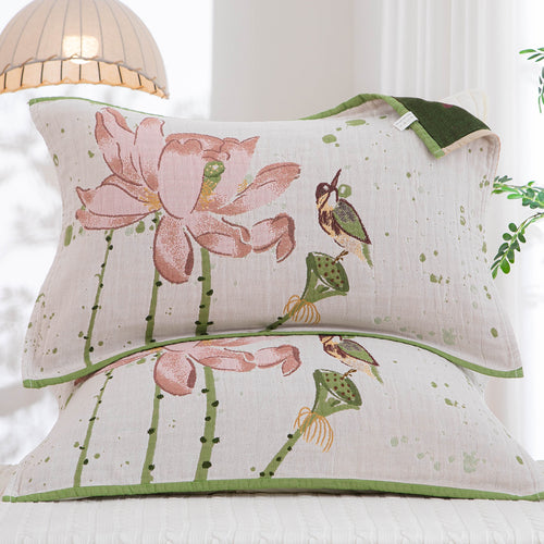 Women Decorative Pillow with Floral Pattern and High-Quality Cotton Bowlift