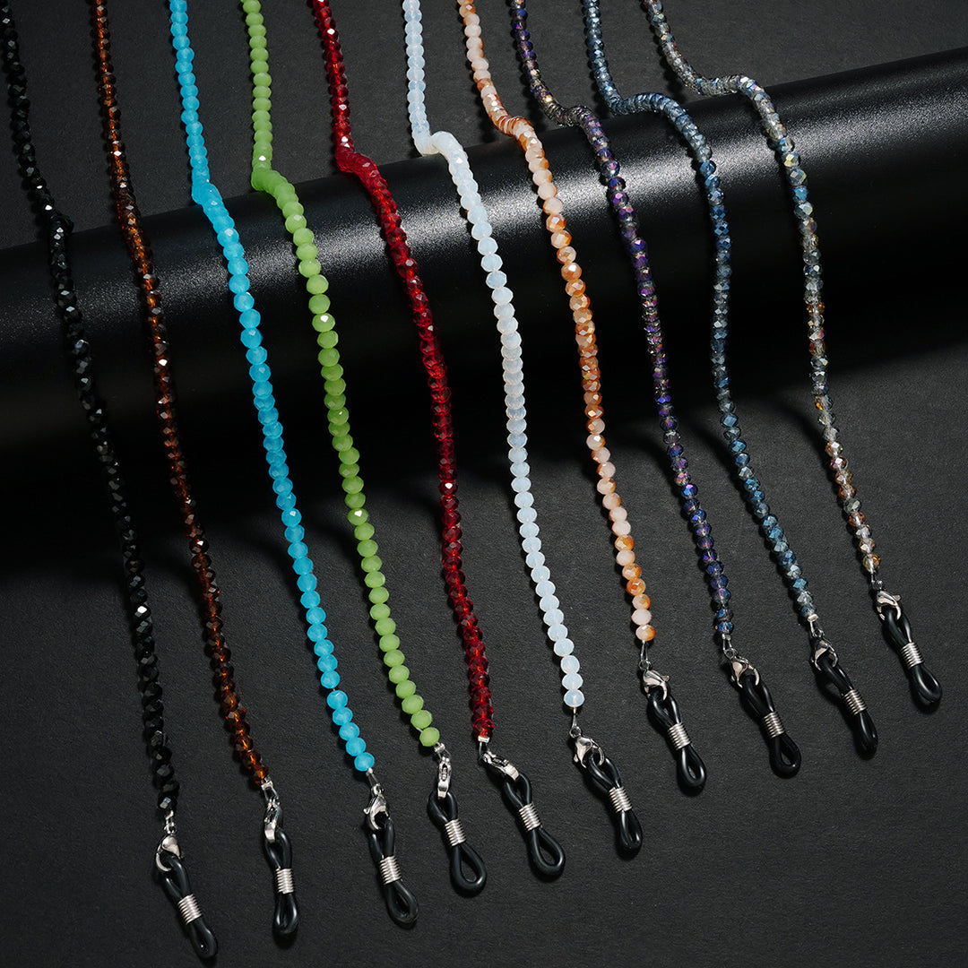 Gemstone-Accented Eyewear Chain Bowlift