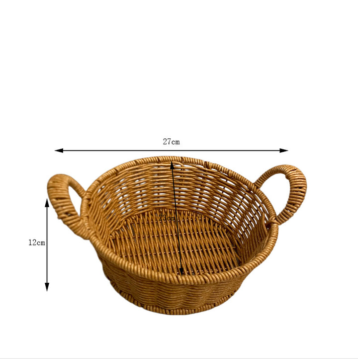 Handwoven Decorative Serving Basket Bowlift