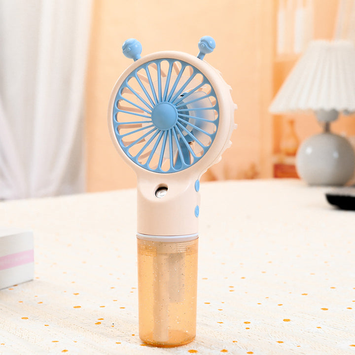 Ladies portable spray fan with ergonomic design Bowlift