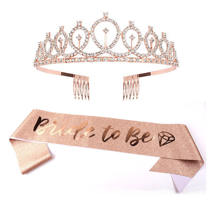 Women Glittering Tiara with Elegant Design Bowlift