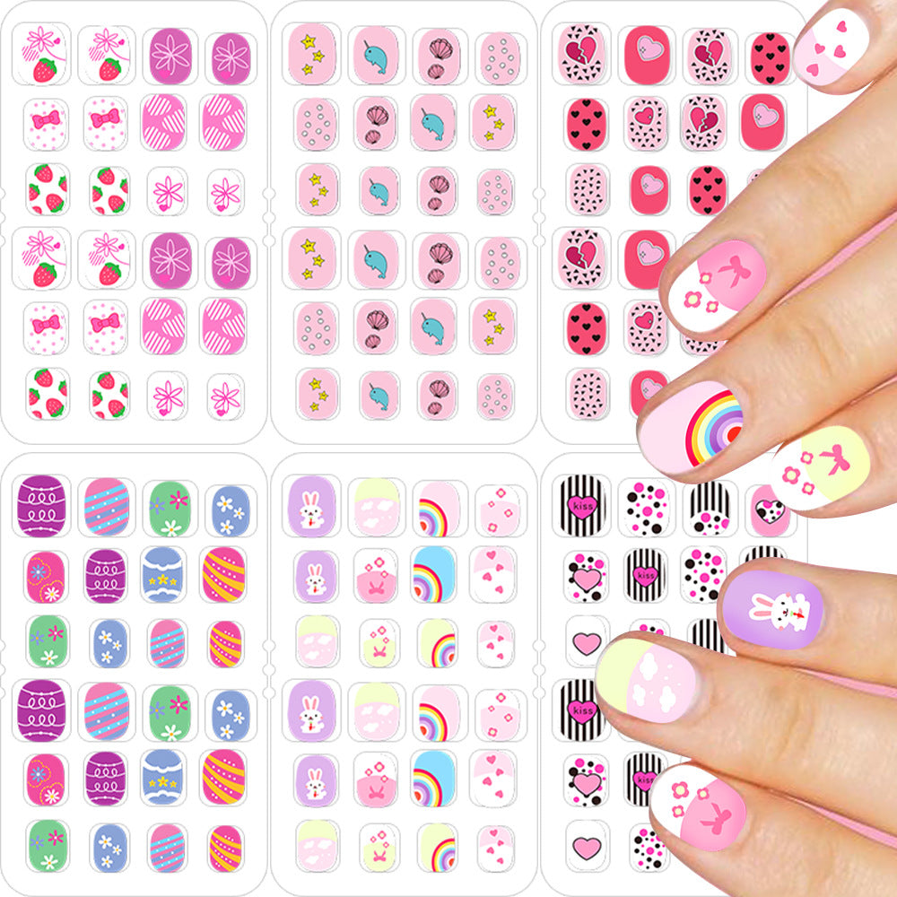 Themed Summer Beach Nail Art Press-On Nails Bowlift