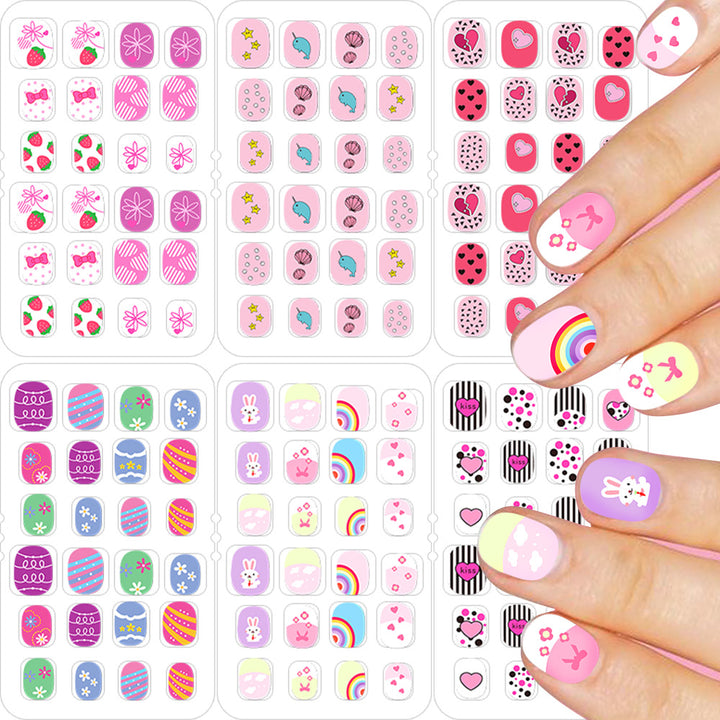 Themed Summer Beach Nail Art Press-On Nails Bowlift