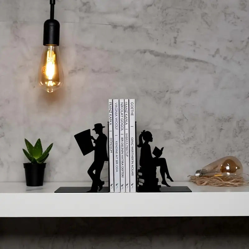 Artistic Metal Bookends  1789394573