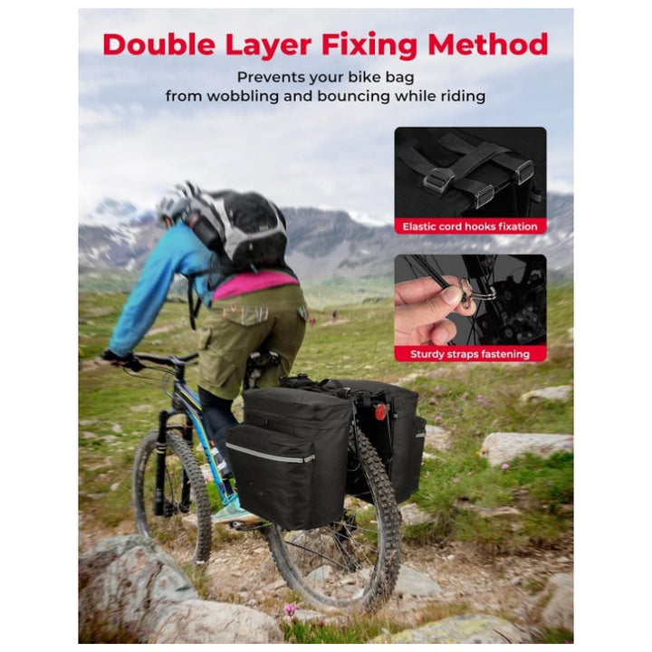 Bicycle bag with multiple attachment and insulated inner pocket Bowlift