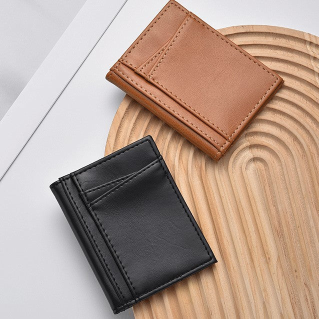 Premium Leather Slim Card Holder Bowlift