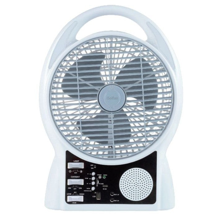 Ladies portable solar fan with LED lights Bowlift