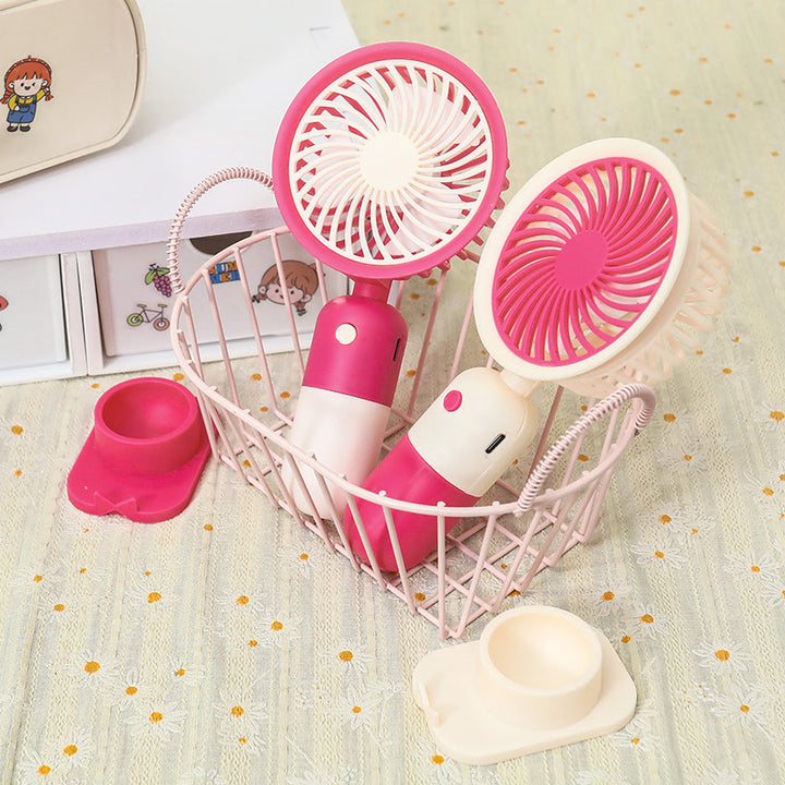 Ladies Portable Table Fan with USB Connection and Flexible Tilt Bowlift