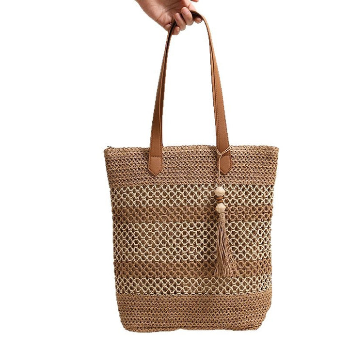 Braided Tote Bag Made From Natural Materials Bowlift