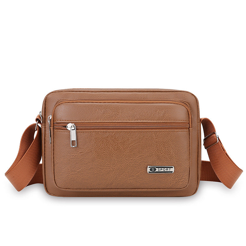Premium Leather Messenger Bag Bowlift