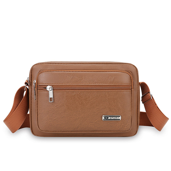 Premium Leather Messenger Bag Bowlift