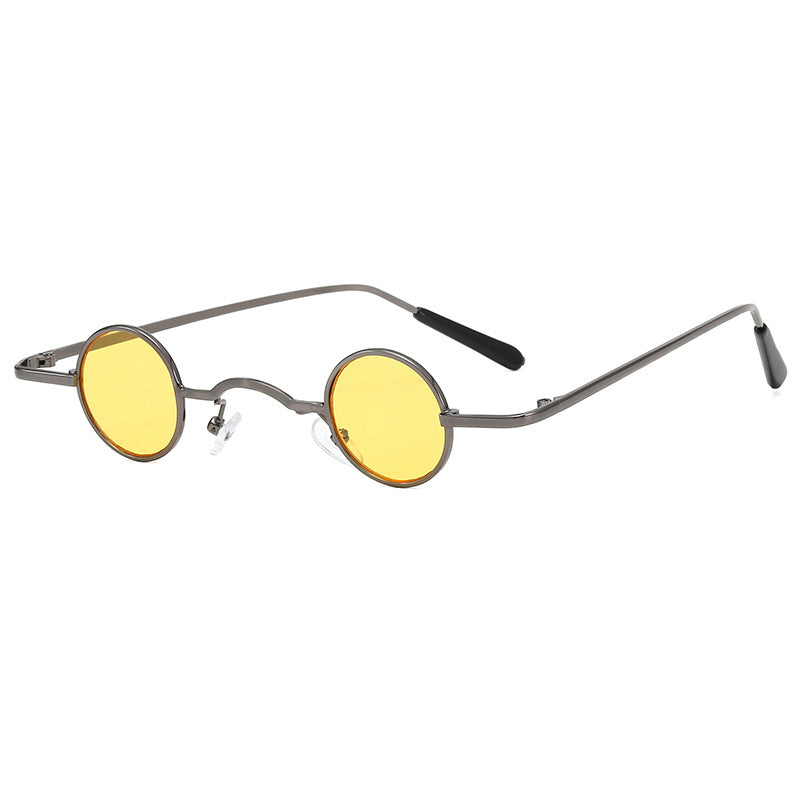 Women's fashionable round glasses with intricate metal frame Bowlift