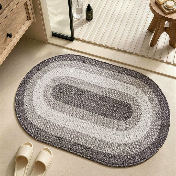 Natural Fiber Bath Rug Bowlift