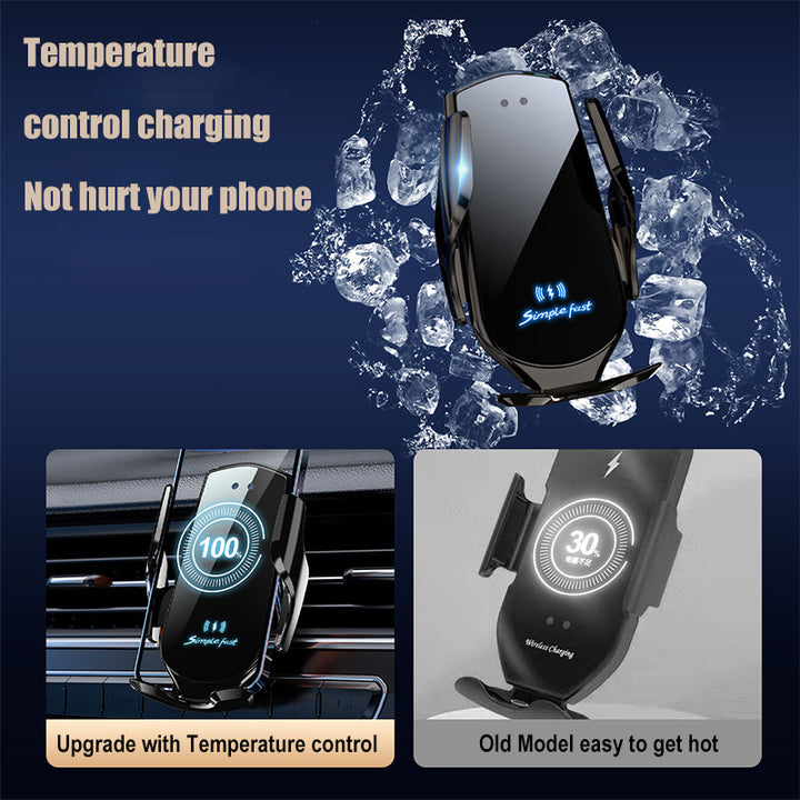 Unisex Wireless Car Charger Holder with Automatic Induction Function Bowlift