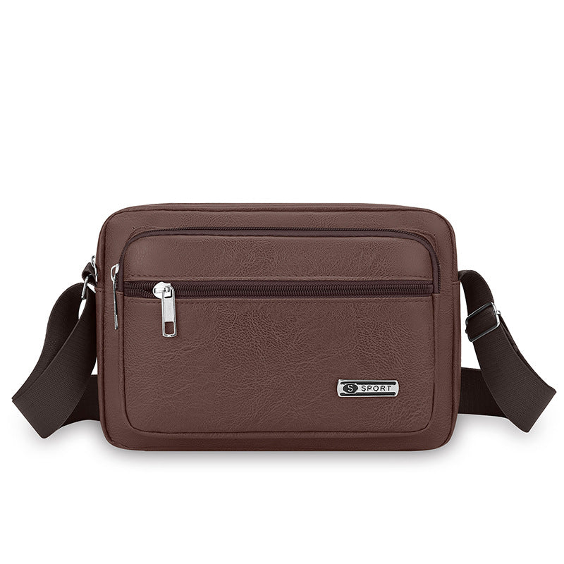 Premium Leather Messenger Bag Bowlift