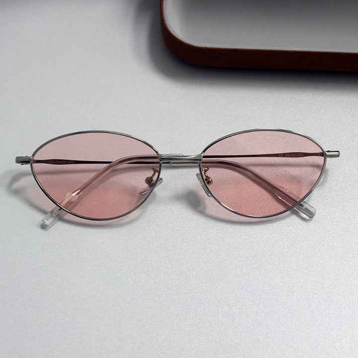 Fashionable Rectangular Glasses with Fine Metal Frame Bowlift