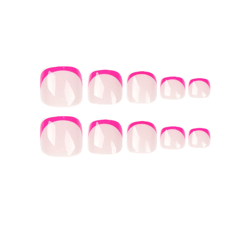 Artful foot nail design with modern color accents Bowlift