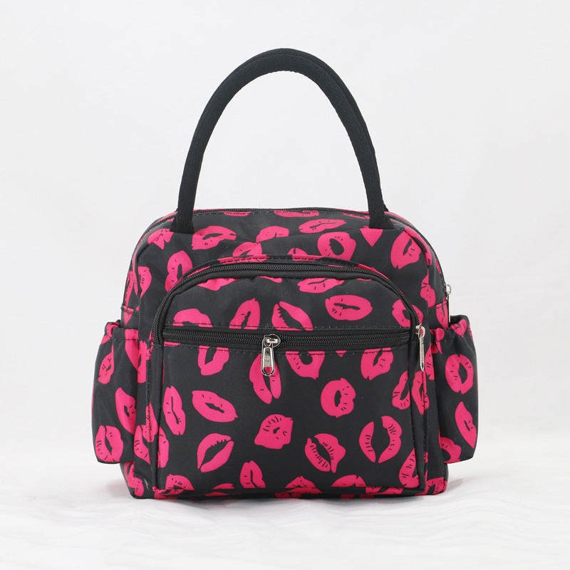 Cat Pattern Insulated Lunch Tote Bowlift