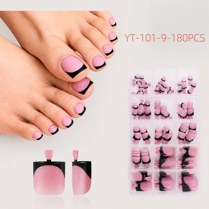 Artificial Nail Set with French Tips Bowlift
