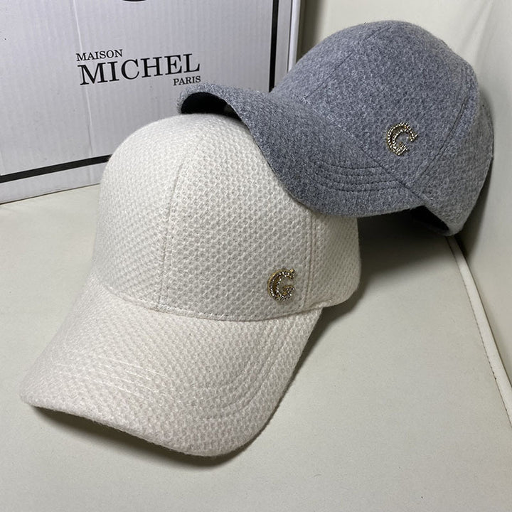 Women's Elegant Wool Blend Baseball Cap Bowlift