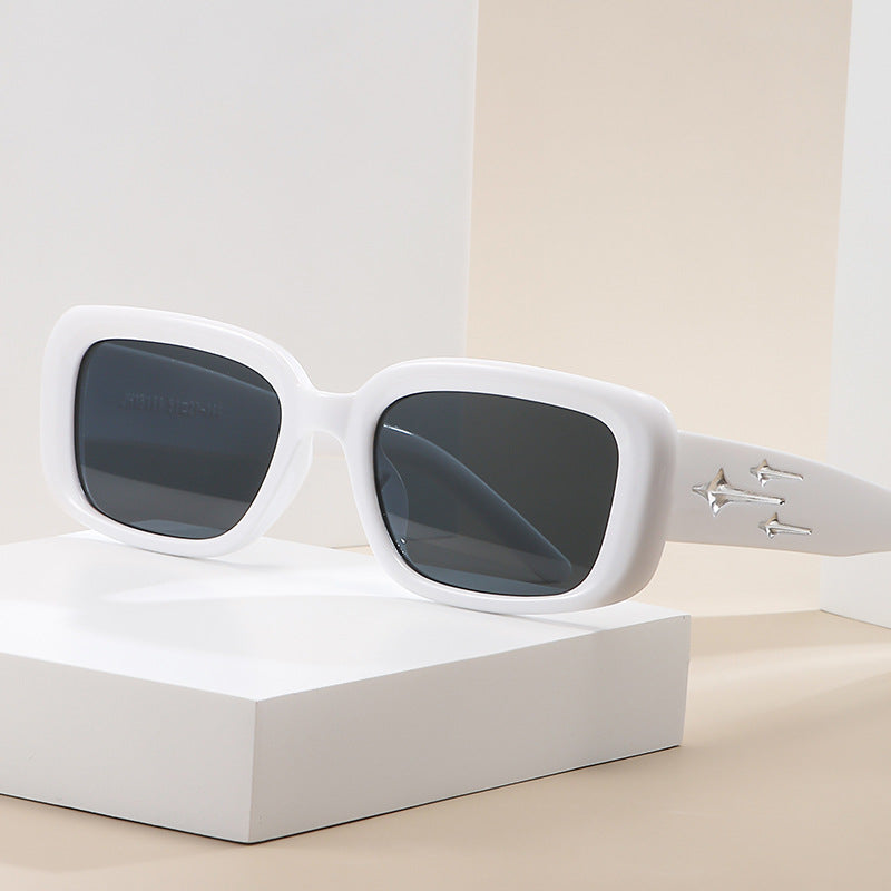 Women stylish sunglasses in trendy retro design Bowlift