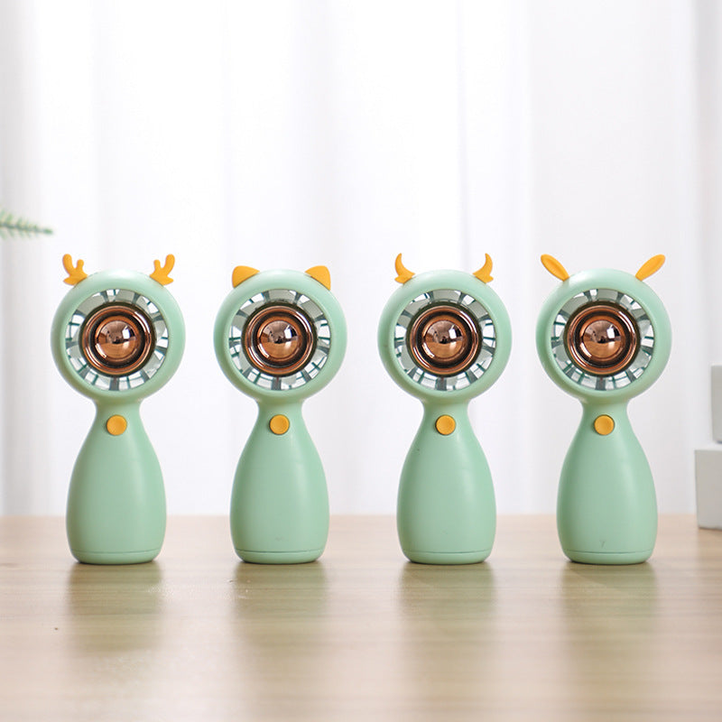 Mini Portable Animal-Themed Handheld Fan Bowlift