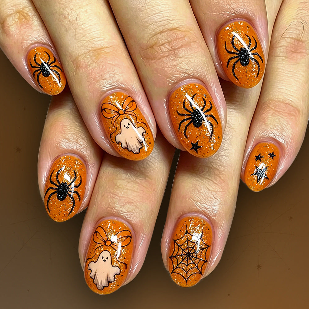 Spooky Themed Glitter Nail Art Set Bowlift