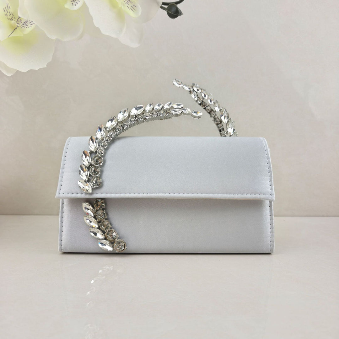 Glamorous Satin Evening Clutch