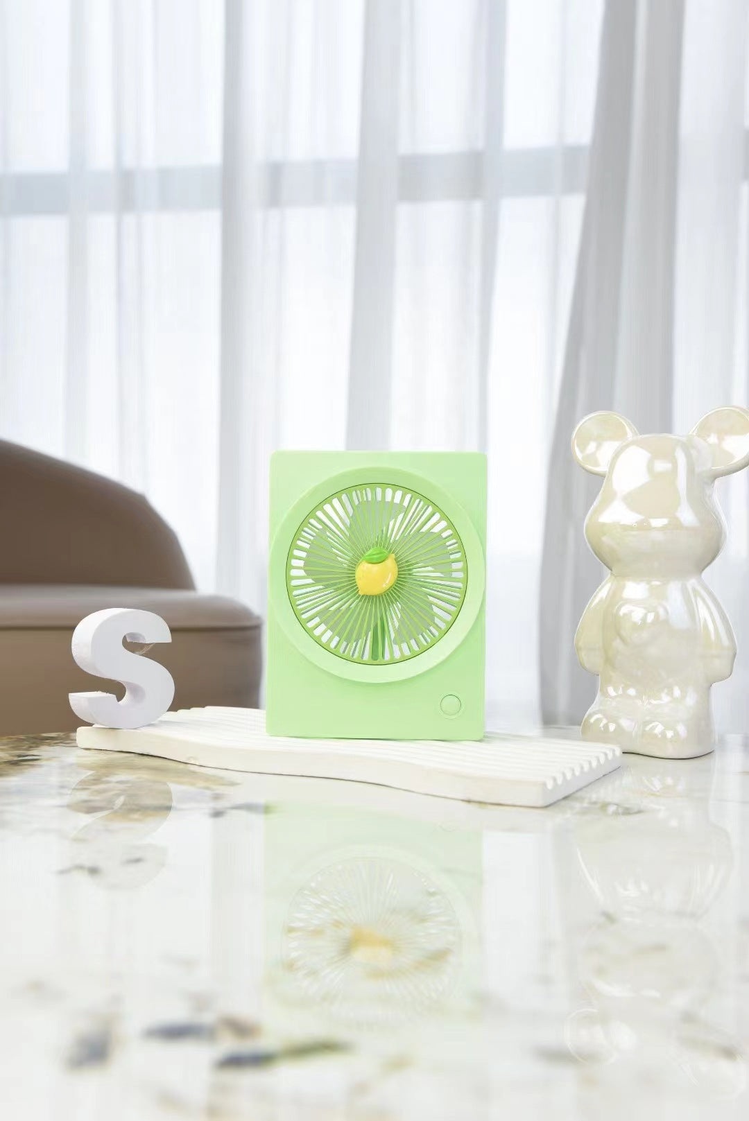 Unisex Compact Portable Table Fan Bowlift