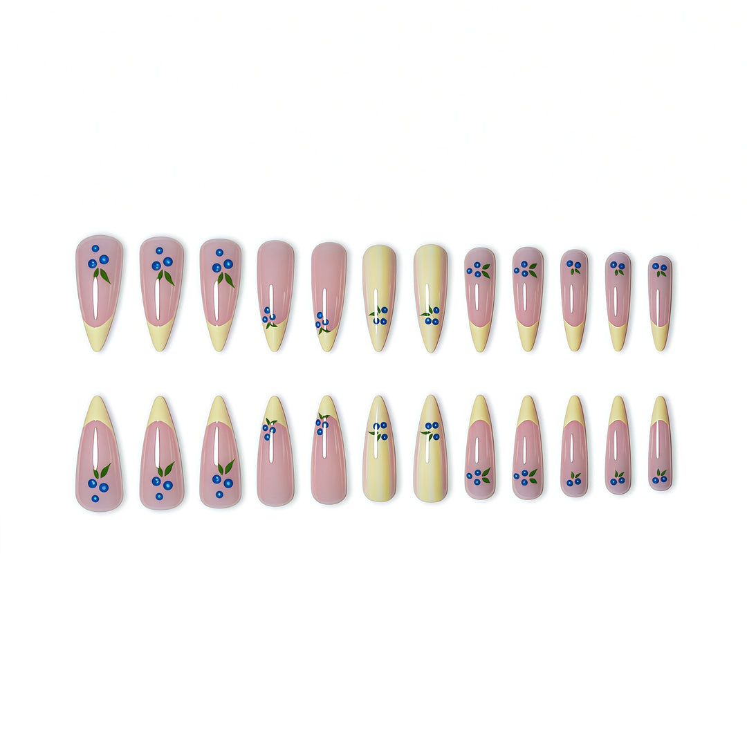 Elegant Artistic Stiletto Nail Art Extensions Bowlift