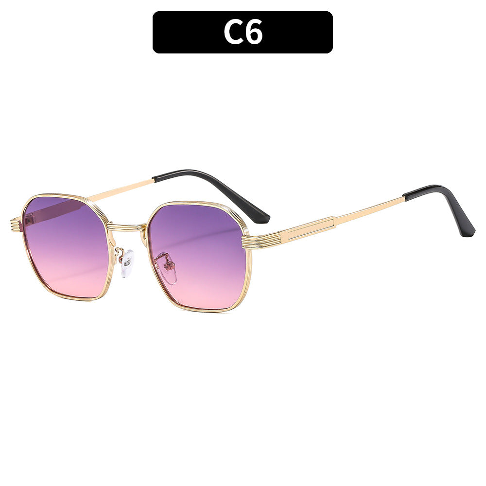 Oversized Geometric Retro Sunglasses