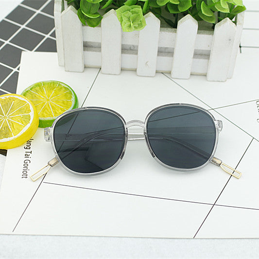 Ladies fashionable square sunglasses with transparent frame Bowlift