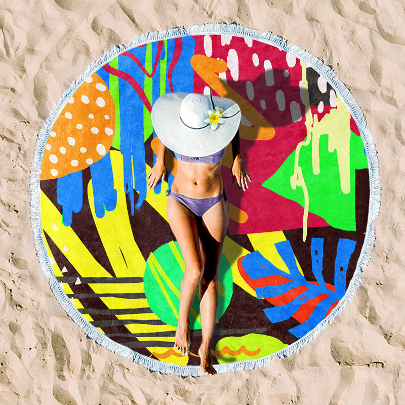 Rundstrand towel with unique sunset design Bowlift