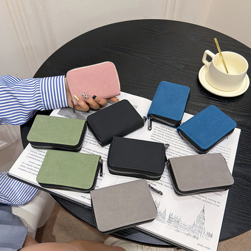 Compact Zippered Wallet