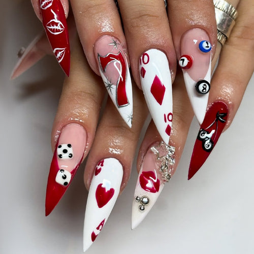 Whimsical Holiday Themed Press-On Nail Set Bowlift