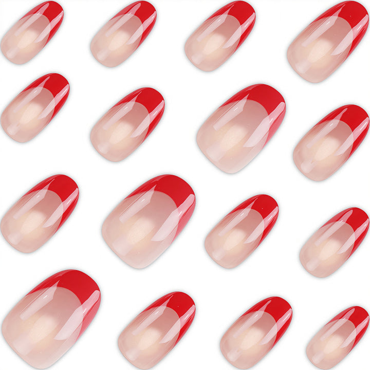 Premium French Tip Press-On Nail Set Bowlift