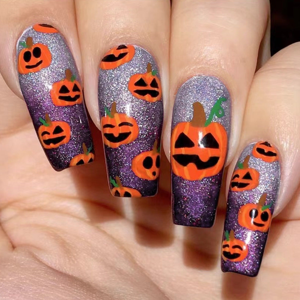 Halloween-Themed Long-Lasting Press-On Nail Art Bowlift