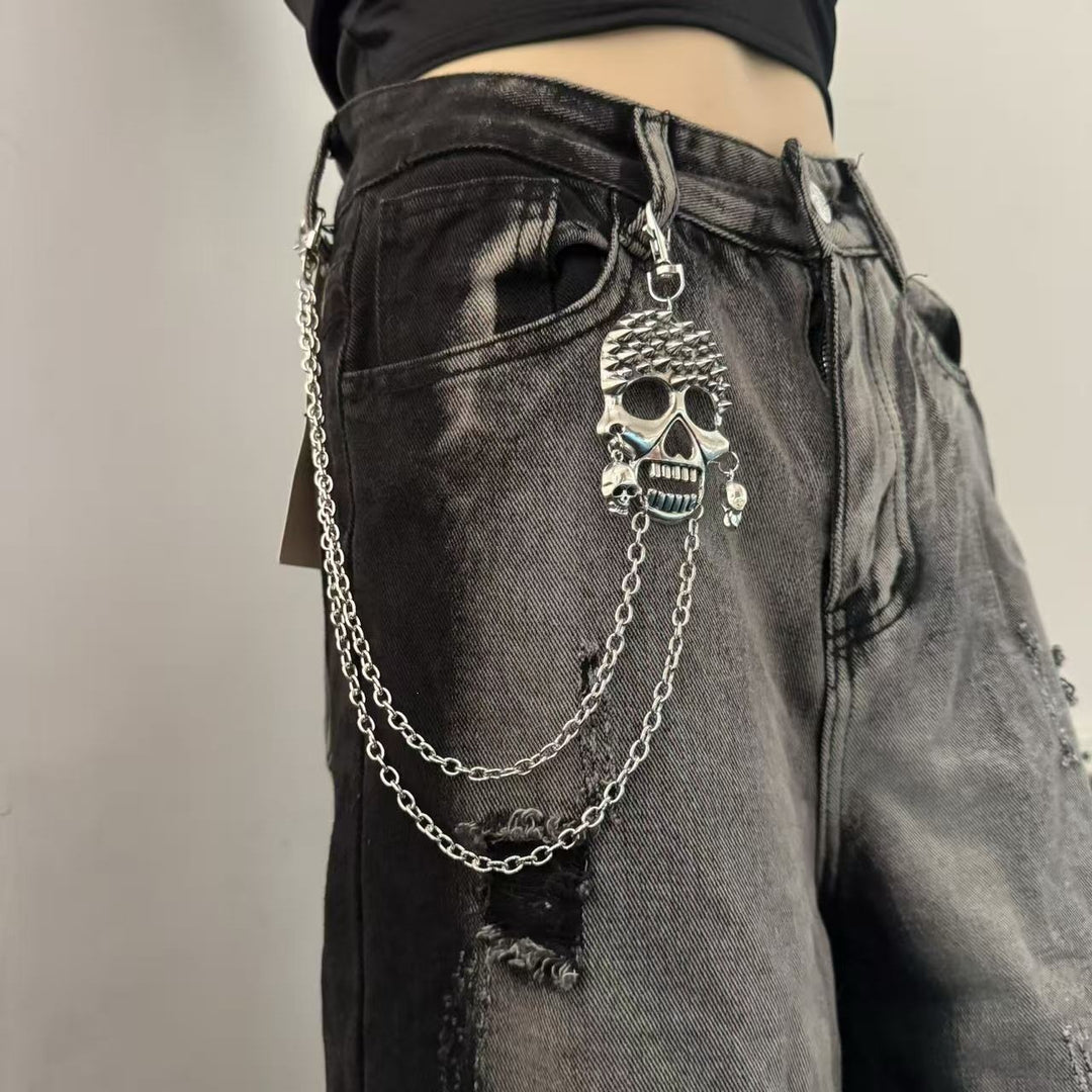 Fashionable chain belt with cross pendants Bowlift