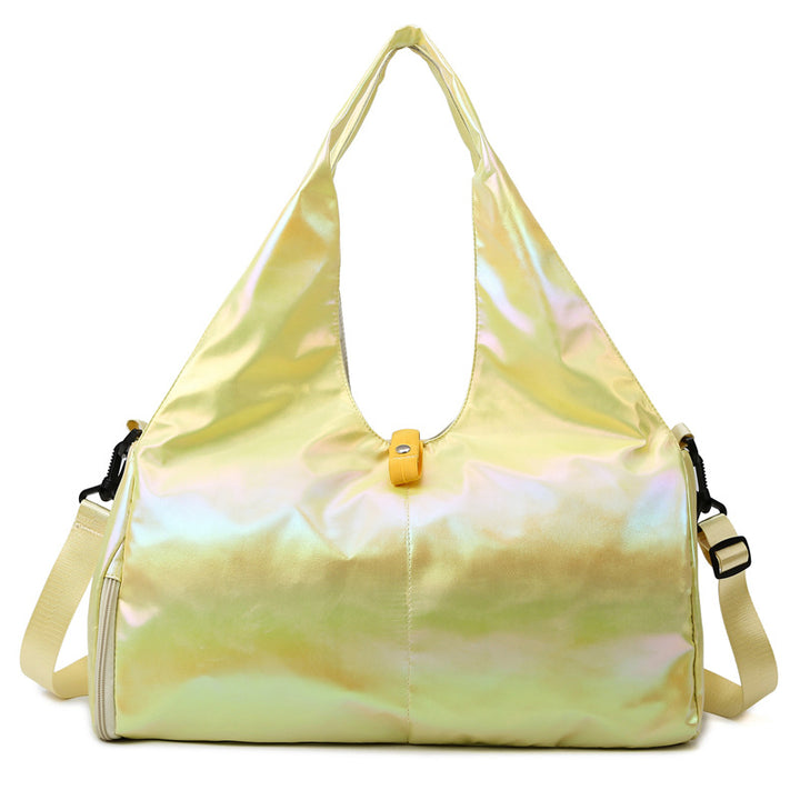 Iridescent Multi-Pocket Travel Tote Bag Bowlift