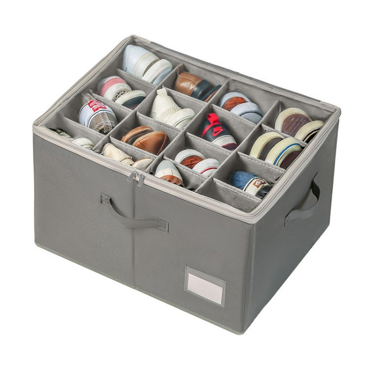 Multifunctional shoe storage box with compartments Bowlift