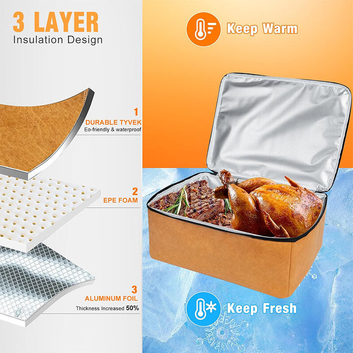Stainless Steel Food Warmer Bag Bowlift