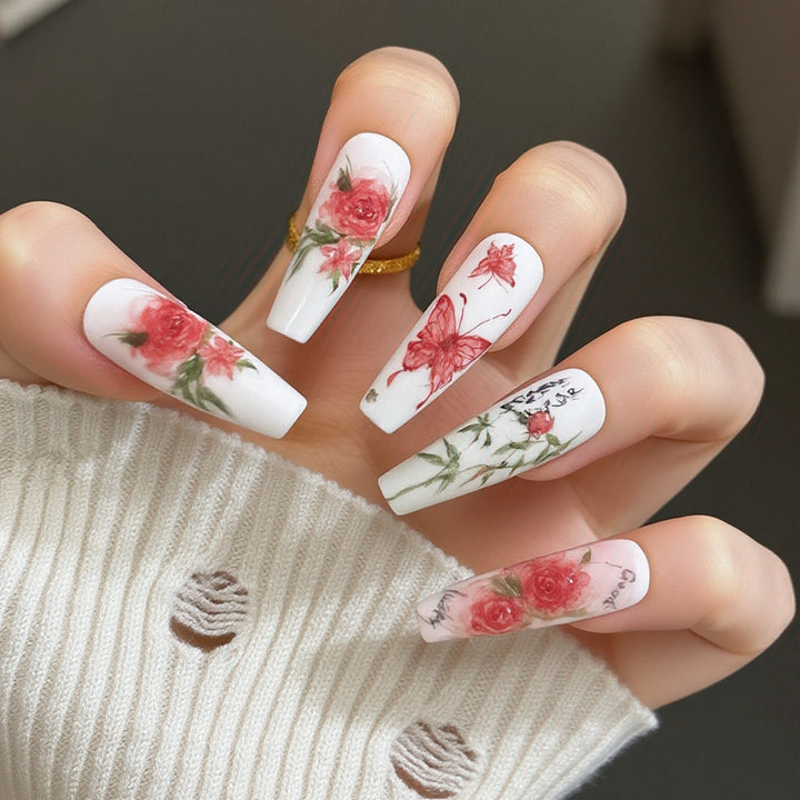 Artful Nail Extensions with Elegant Tips Bowlift