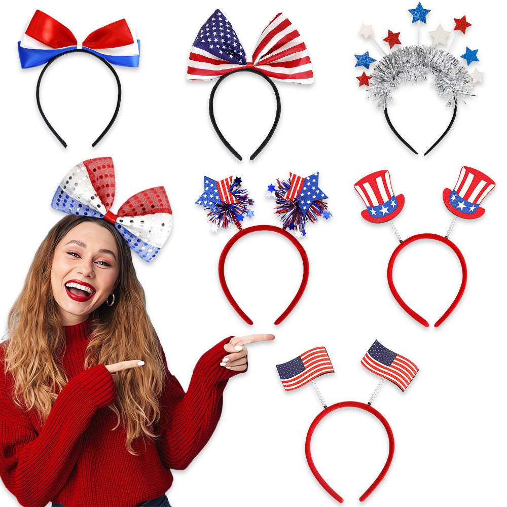 Unisex nan festive party headband with pompom and star island Bowlift