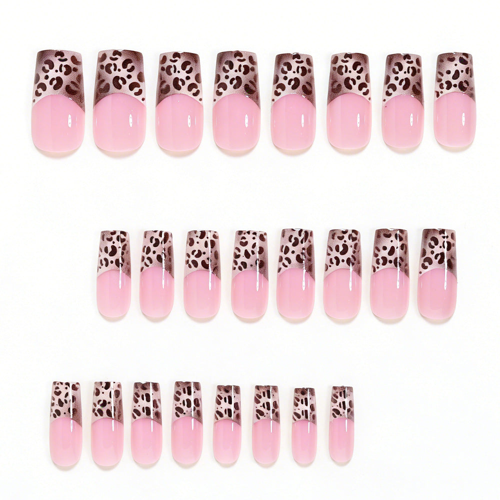 Artistic Animal Print Press-On Nail Extensions Bowlift