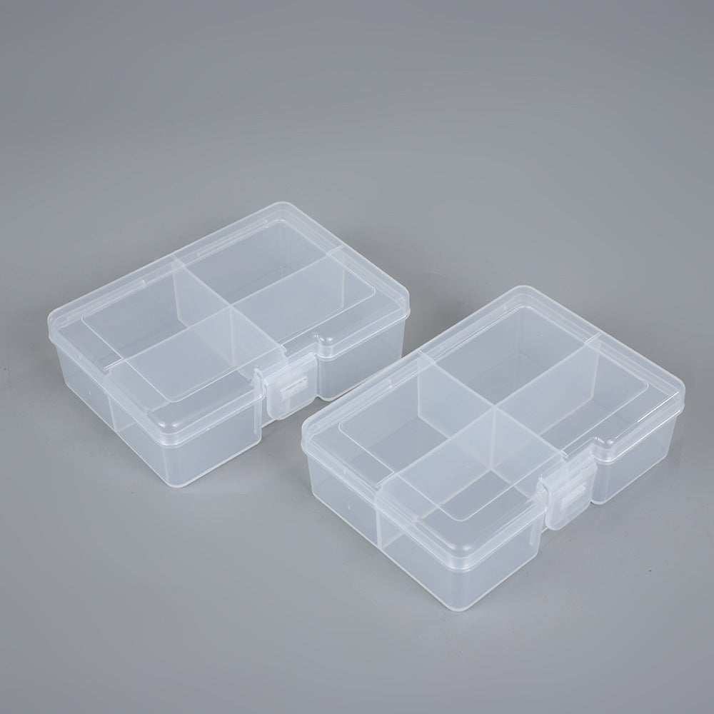 Transparent Multi-Section Craft Storage Box Bowlift