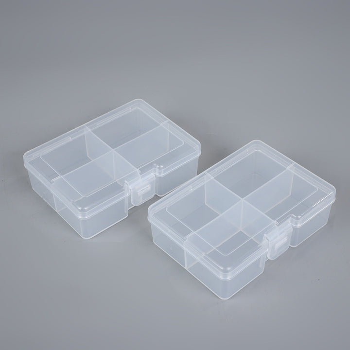 Transparent Multi-Section Craft Storage Box Bowlift