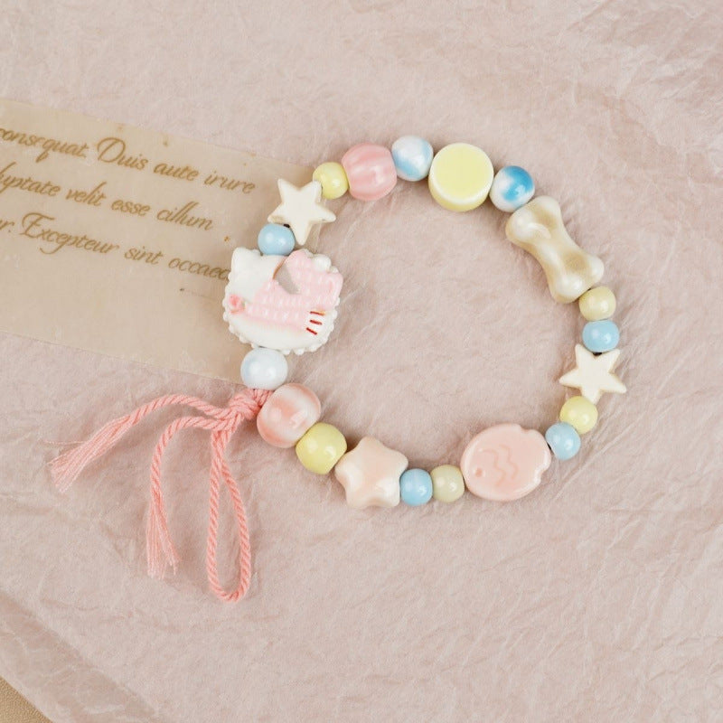 Heart-Shaped Beaded Bracelet Bowlift