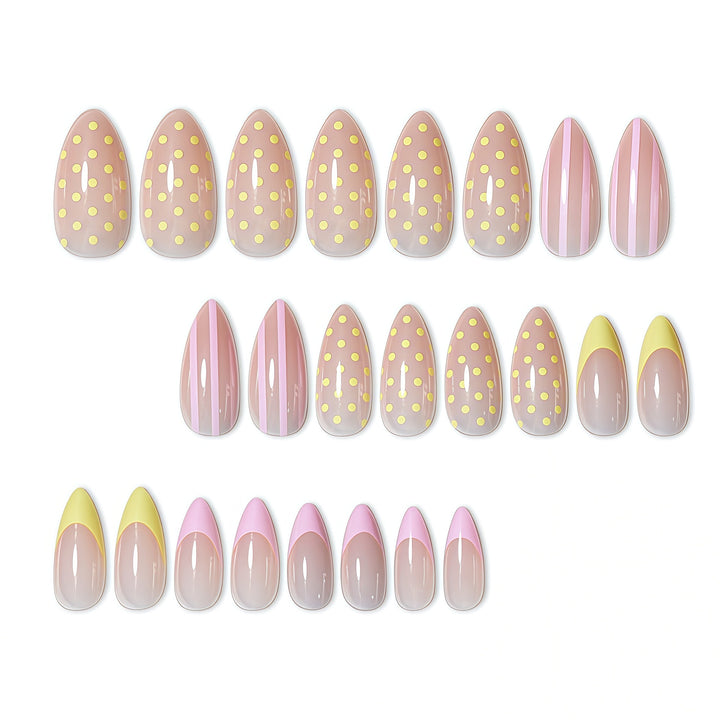 Glossy Press-On Nail Set Bowlift